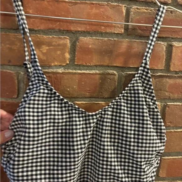Kona Sol Black and White Gingham Swimsuit - Picture 5 of 6